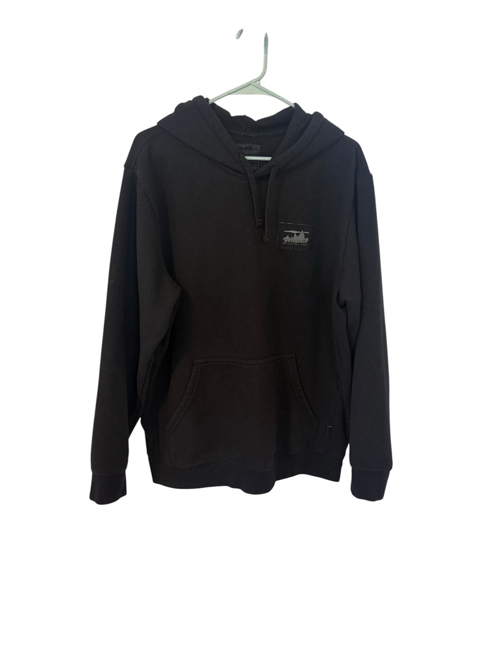 Patagonia Black Pullover Hoodie Sweatshirt - Mens large, Women's XL